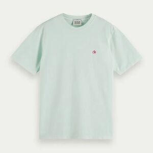 Scotch‎ & Soda Crew Neck T Shirt Mint Green Logo Casual Short Sleeve Tee Cotton